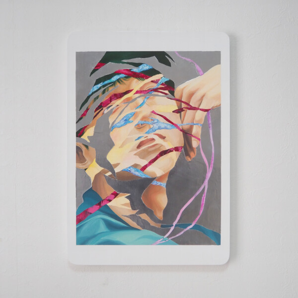 Title:Selfie_18
Size:21 x 15 x 0.8 inches
Media:Acrylics, pigments, pulp, watercolors, artists chalk, enamel and resin on wood.
Year:2024